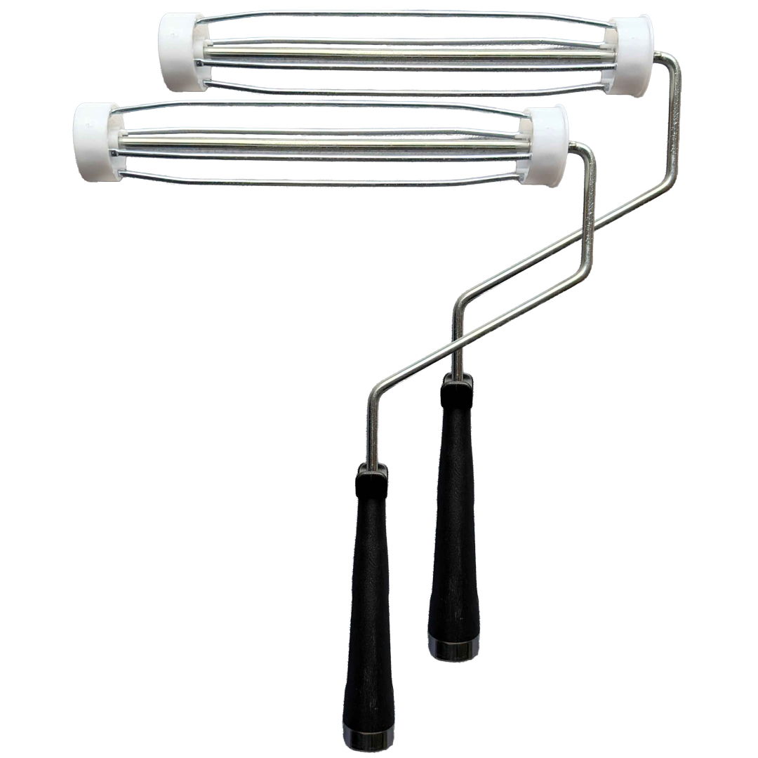 2 pack 230mm roller frames for applying concrete sealers, coatings and decorative concrete finishes