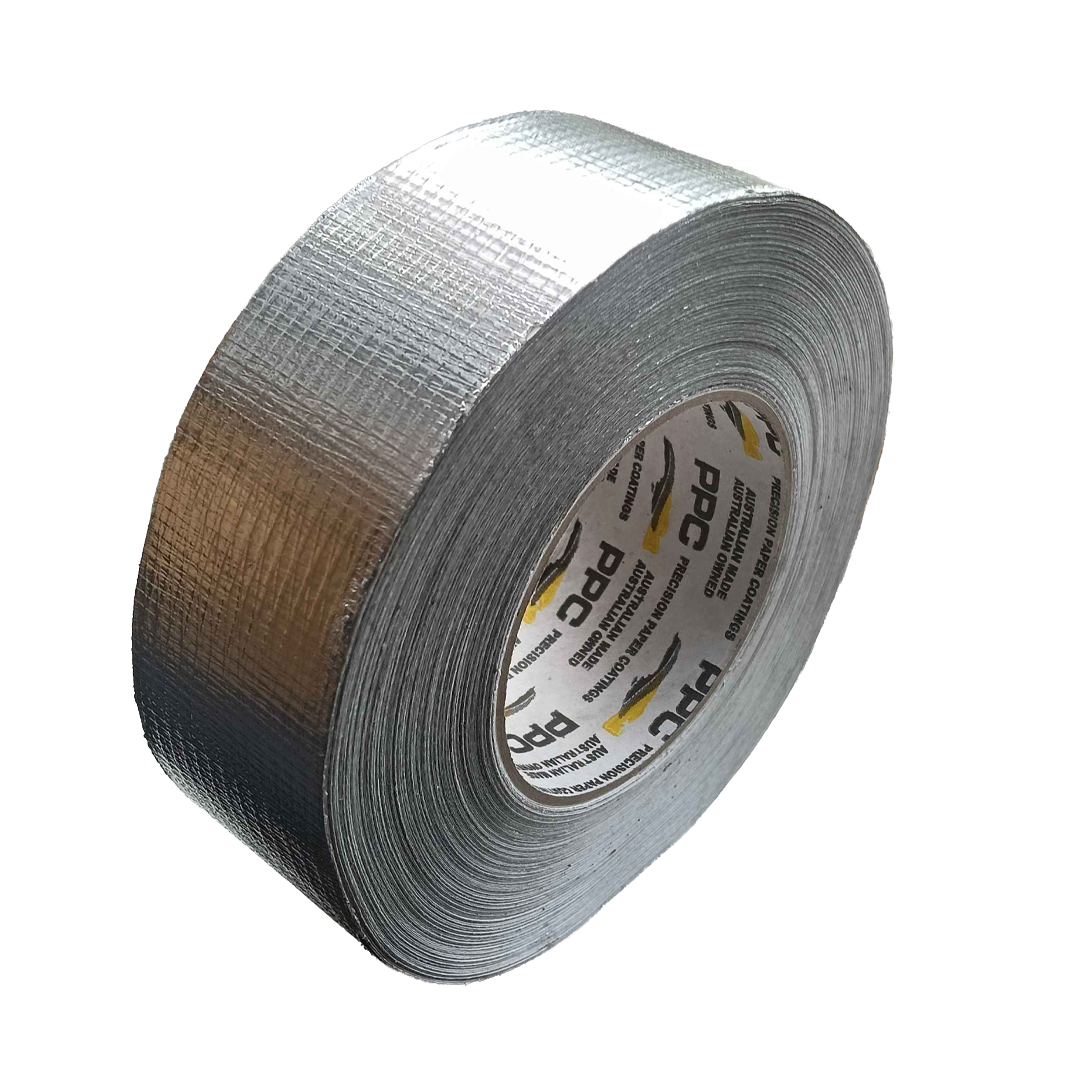 48mm reinforced aluminium foil tape for masking and protecting surfaces during concrete sealing and coating applications
