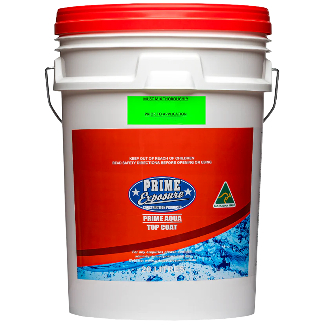Prime Aqua Topcoat clear water based concrete sealer for protecting and enhancing concrete surfaces