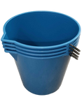 9.3L Plastic Mixing & Measuring Bucket with Pouring Spout (Random Colour)