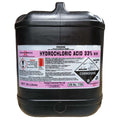 Hydrochloric acid 33 percent for concrete surface preparation, acid etching and concrete cleaning before sealing