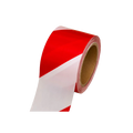 75mm x 100mtr Red & White Barrier Tape (Non Adhesive)
